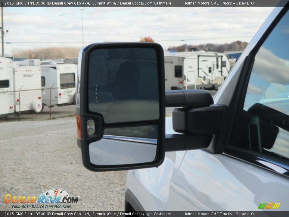 2015 GMC Sierra 3500HD Denali Crew Cab 4x4 Summit White / Denali Cocoa/Light Cashmere Photo #7