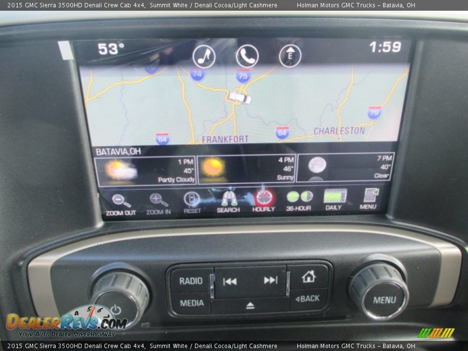 2015 GMC Sierra 3500HD Denali Crew Cab 4x4 Summit White / Denali Cocoa/Light Cashmere Photo #14