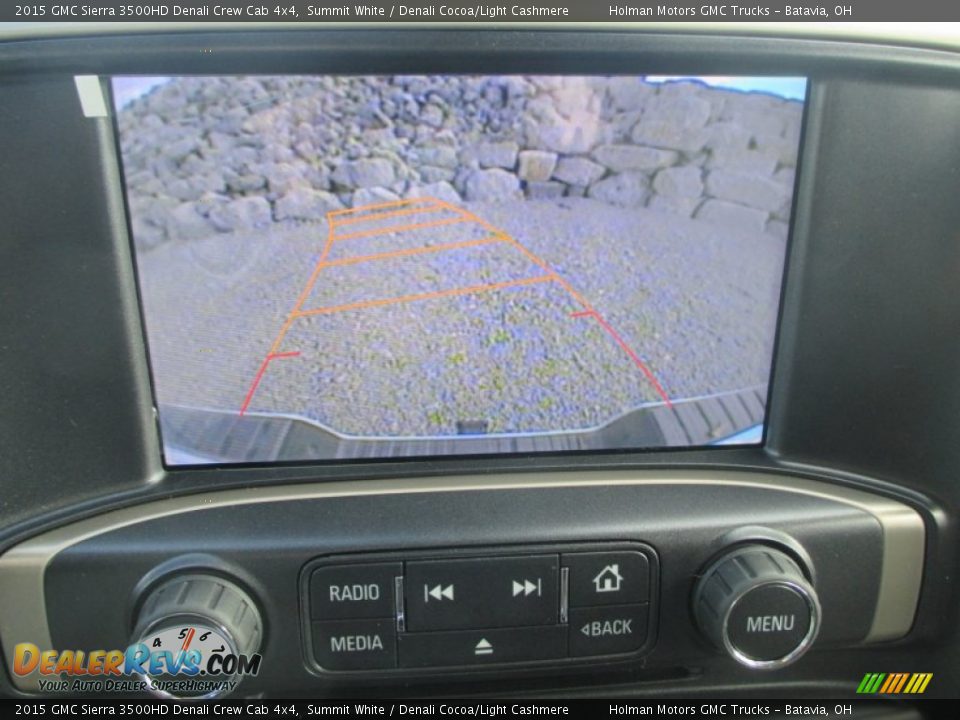 2015 GMC Sierra 3500HD Denali Crew Cab 4x4 Summit White / Denali Cocoa/Light Cashmere Photo #16