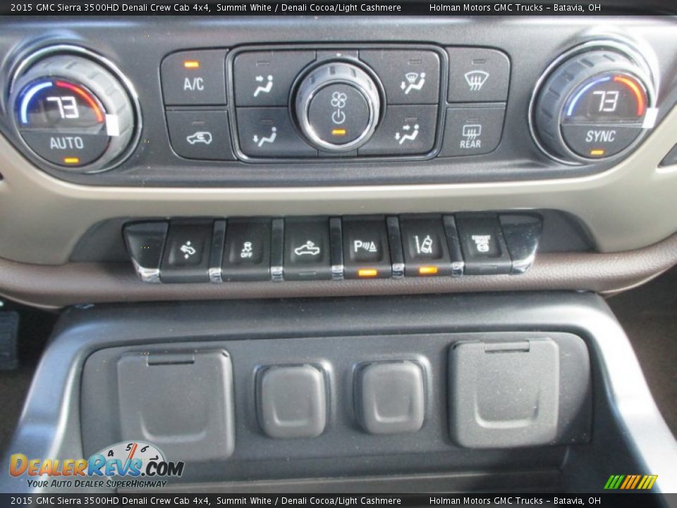 2015 GMC Sierra 3500HD Denali Crew Cab 4x4 Summit White / Denali Cocoa/Light Cashmere Photo #19