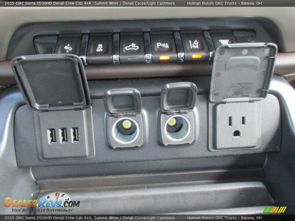 2015 GMC Sierra 3500HD Denali Crew Cab 4x4 Summit White / Denali Cocoa/Light Cashmere Photo #21