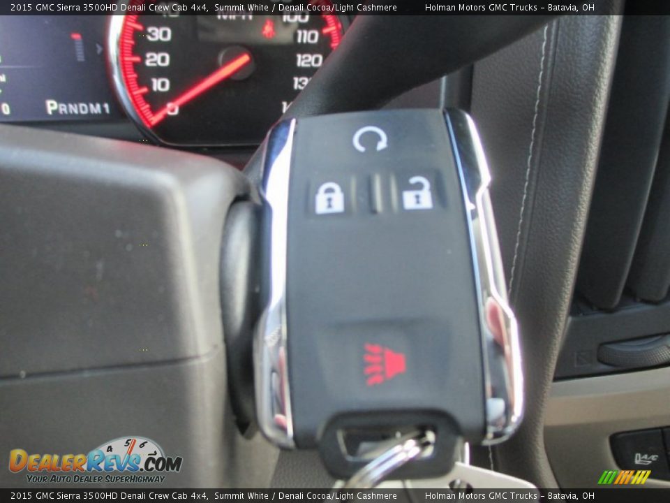 2015 GMC Sierra 3500HD Denali Crew Cab 4x4 Summit White / Denali Cocoa/Light Cashmere Photo #23