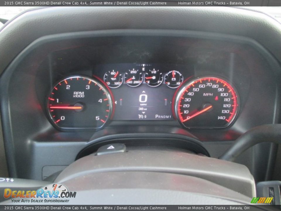 2015 GMC Sierra 3500HD Denali Crew Cab 4x4 Summit White / Denali Cocoa/Light Cashmere Photo #26