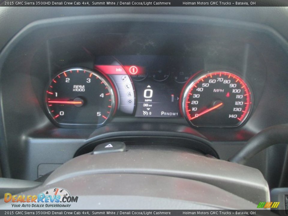 2015 GMC Sierra 3500HD Denali Crew Cab 4x4 Summit White / Denali Cocoa/Light Cashmere Photo #27