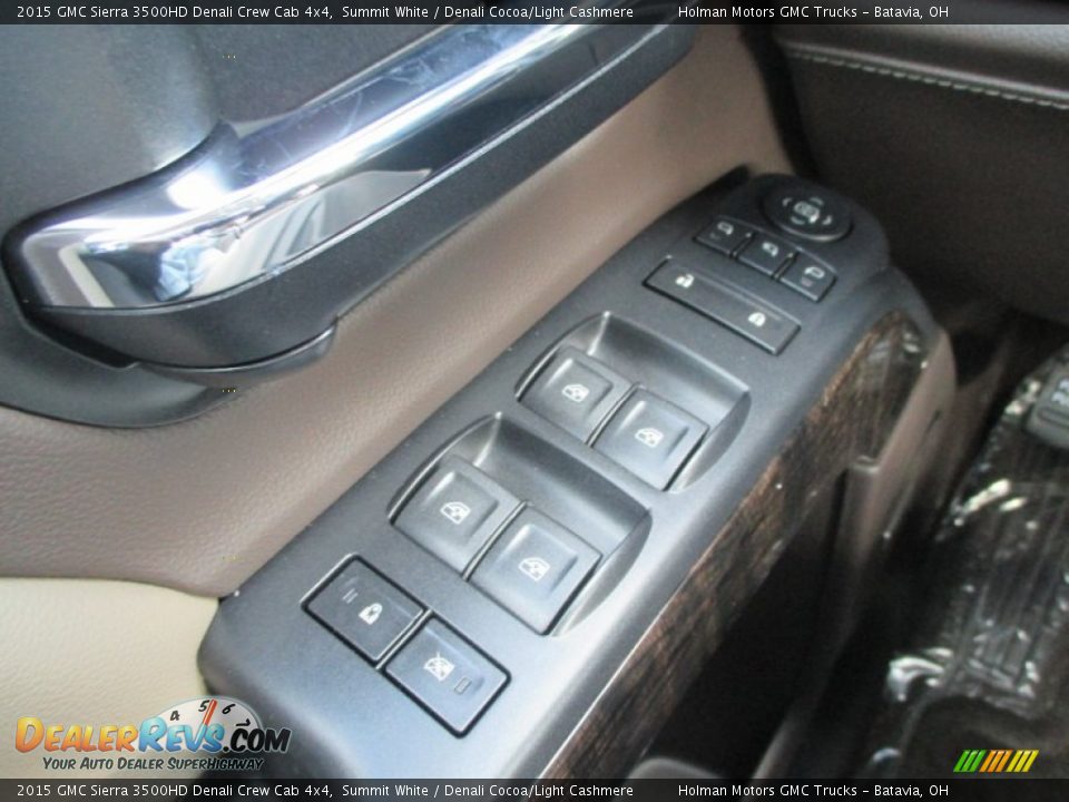 2015 GMC Sierra 3500HD Denali Crew Cab 4x4 Summit White / Denali Cocoa/Light Cashmere Photo #29