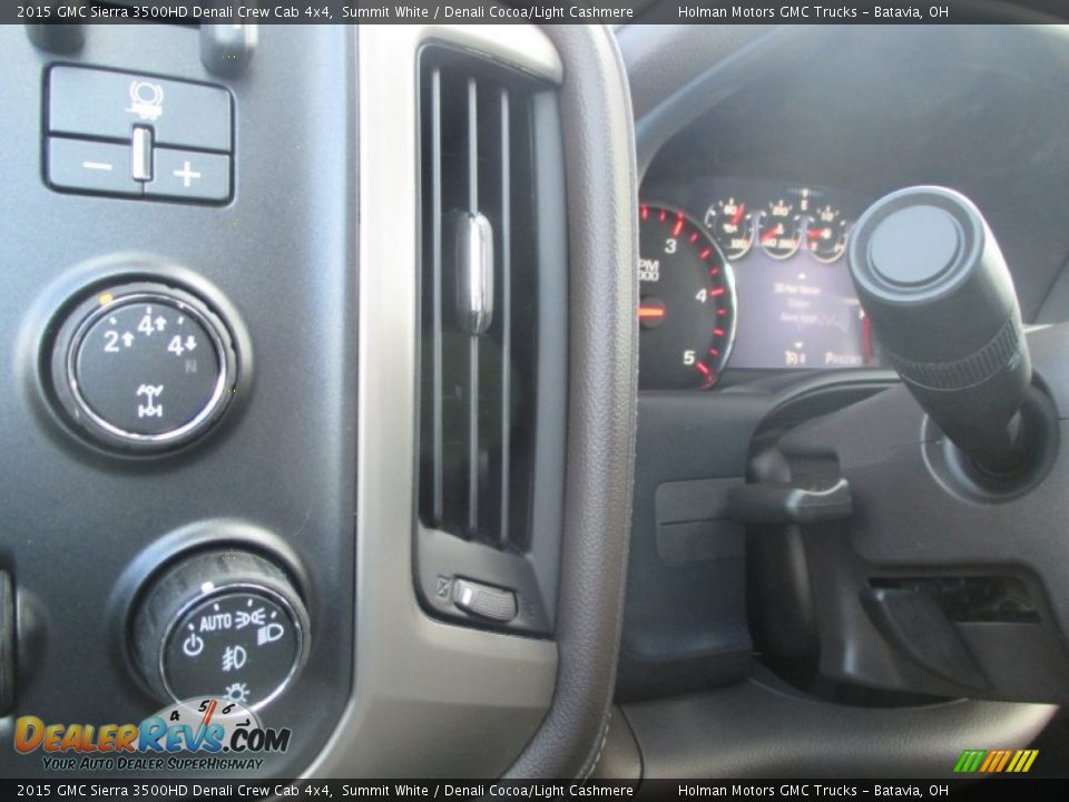 2015 GMC Sierra 3500HD Denali Crew Cab 4x4 Summit White / Denali Cocoa/Light Cashmere Photo #31