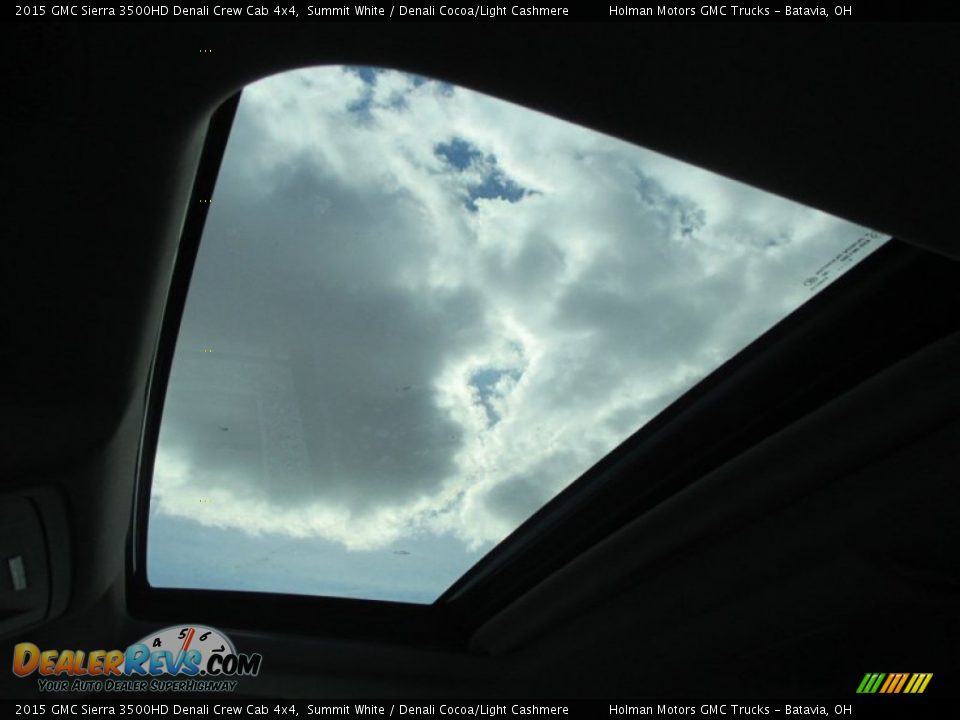 2015 GMC Sierra 3500HD Denali Crew Cab 4x4 Summit White / Denali Cocoa/Light Cashmere Photo #35