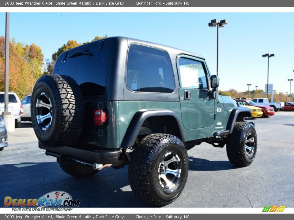 2003 Jeep Wrangler X 4x4 Shale Green Metallic / Dark Slate Gray Photo #3