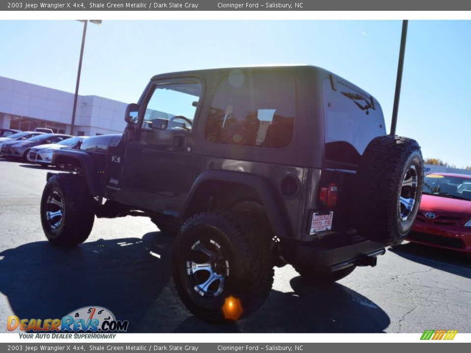 2003 Jeep Wrangler X 4x4 Shale Green Metallic / Dark Slate Gray Photo #5