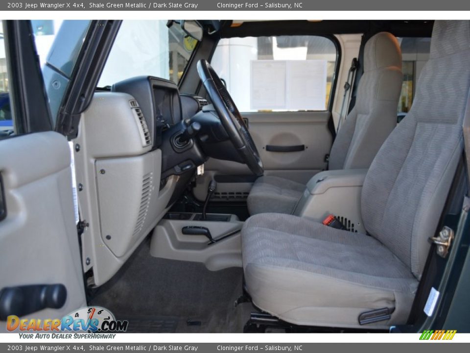 2003 Jeep Wrangler X 4x4 Shale Green Metallic / Dark Slate Gray Photo #9