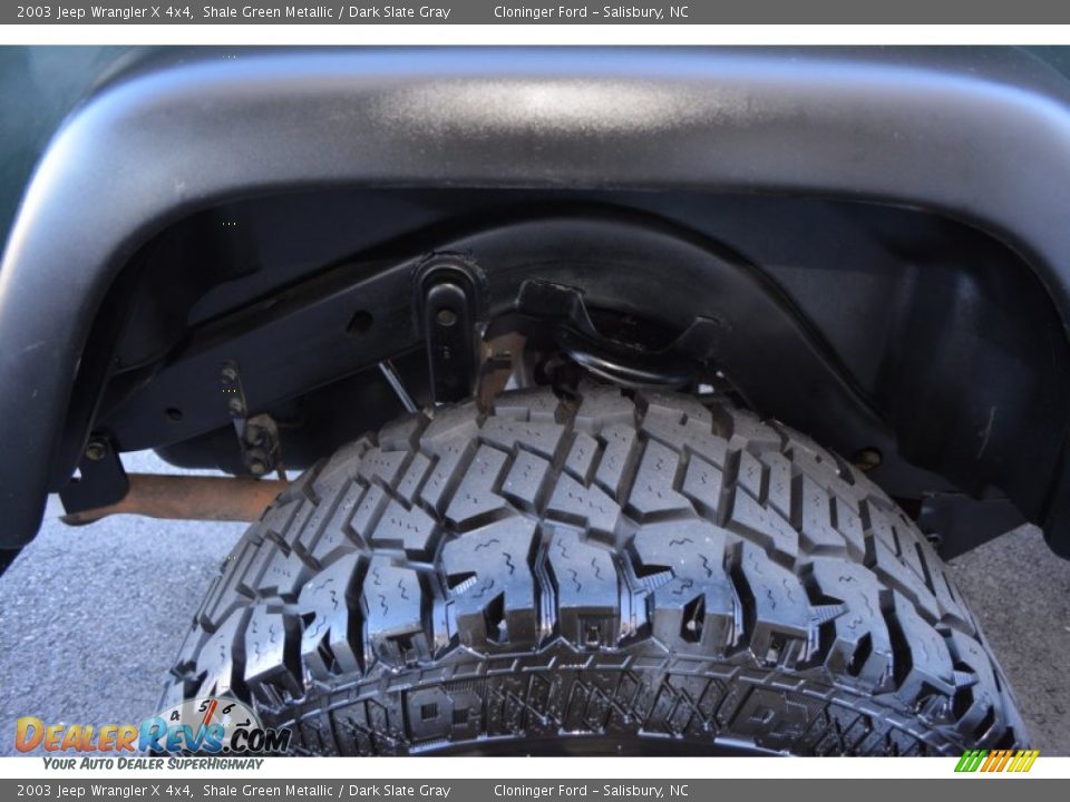 2003 Jeep Wrangler X 4x4 Shale Green Metallic / Dark Slate Gray Photo #14