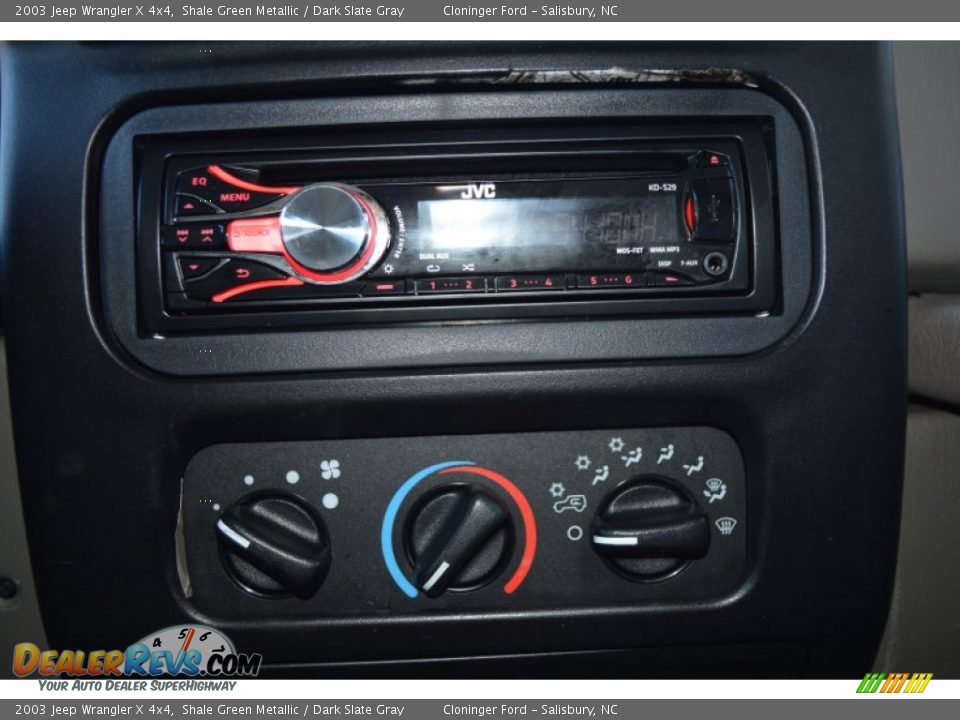2003 Jeep Wrangler X 4x4 Shale Green Metallic / Dark Slate Gray Photo #16