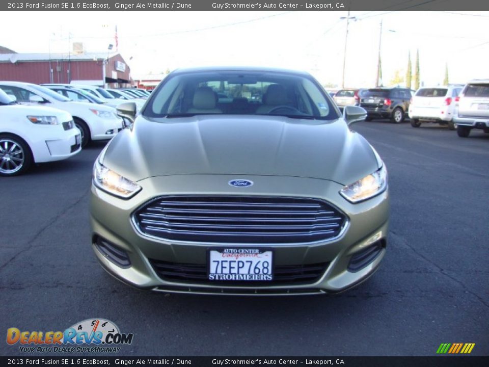 2013 Ford Fusion SE 1.6 EcoBoost Ginger Ale Metallic / Dune Photo #2
