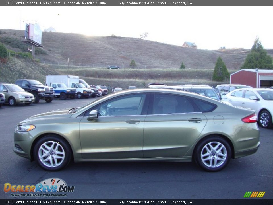 2013 Ford Fusion SE 1.6 EcoBoost Ginger Ale Metallic / Dune Photo #4