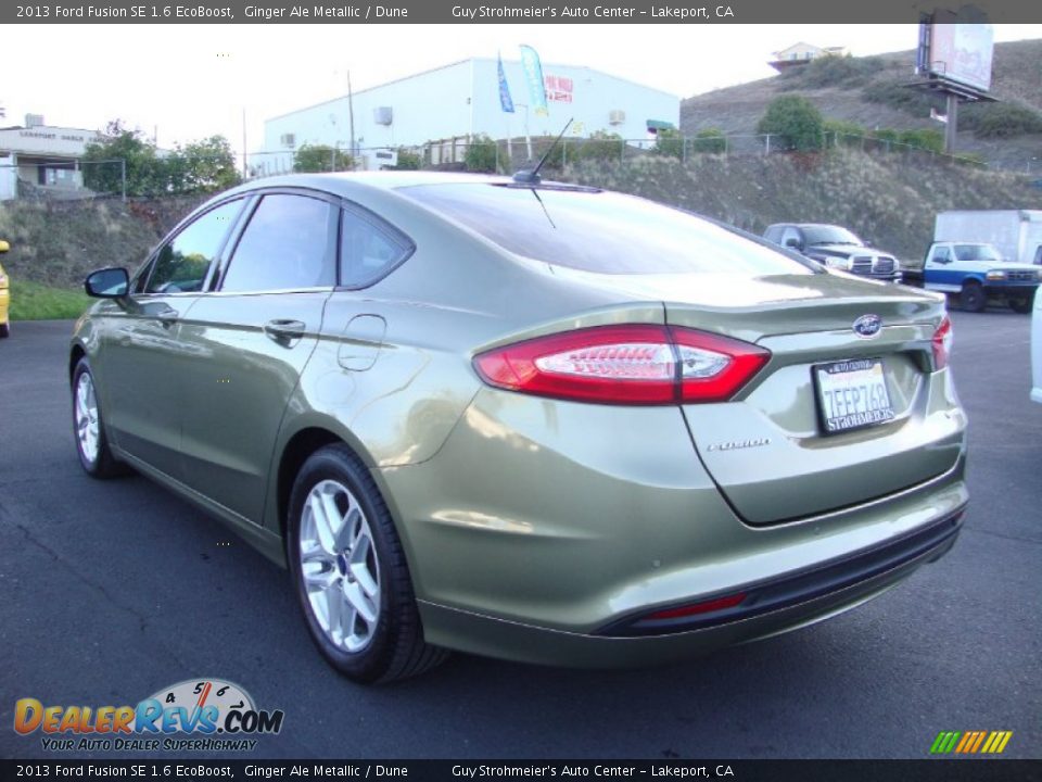 2013 Ford Fusion SE 1.6 EcoBoost Ginger Ale Metallic / Dune Photo #5