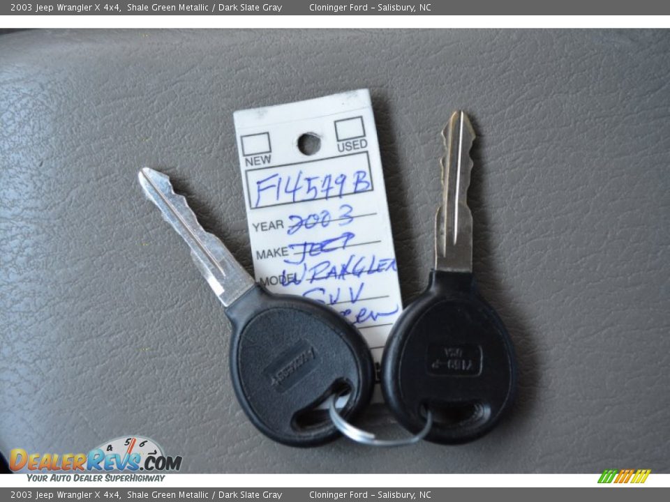 2003 Jeep Wrangler X 4x4 Shale Green Metallic / Dark Slate Gray Photo #22