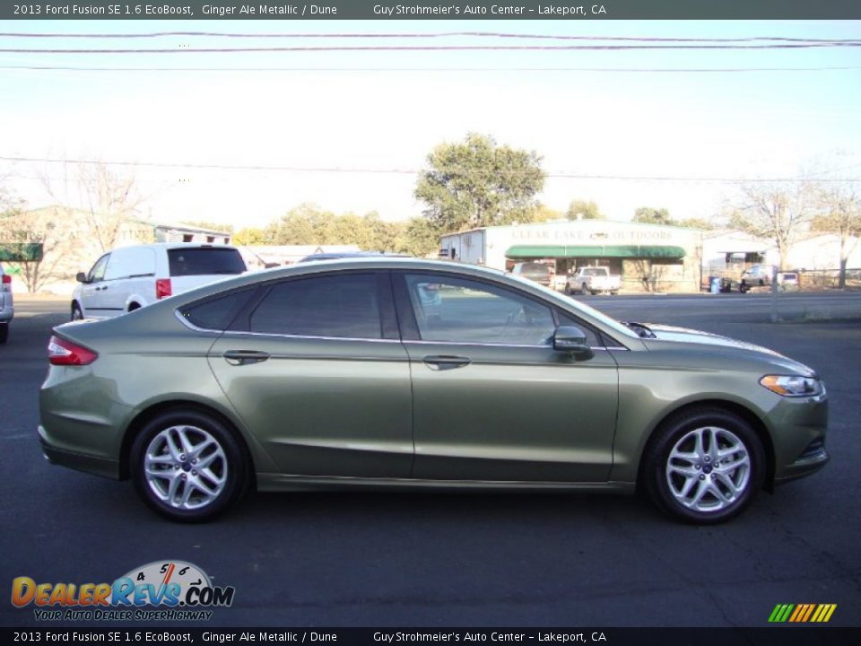 2013 Ford Fusion SE 1.6 EcoBoost Ginger Ale Metallic / Dune Photo #8
