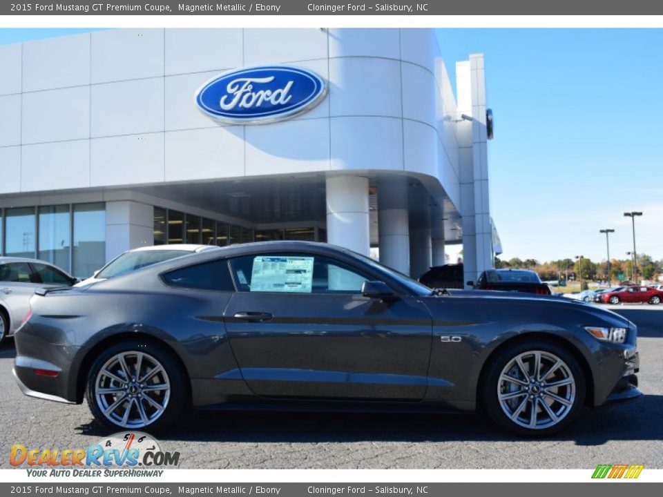 Magnetic Metallic 2015 Ford Mustang GT Premium Coupe Photo #2