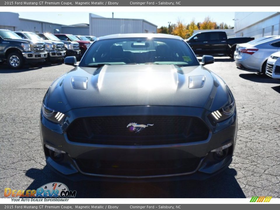 2015 Ford Mustang GT Premium Coupe Magnetic Metallic / Ebony Photo #4