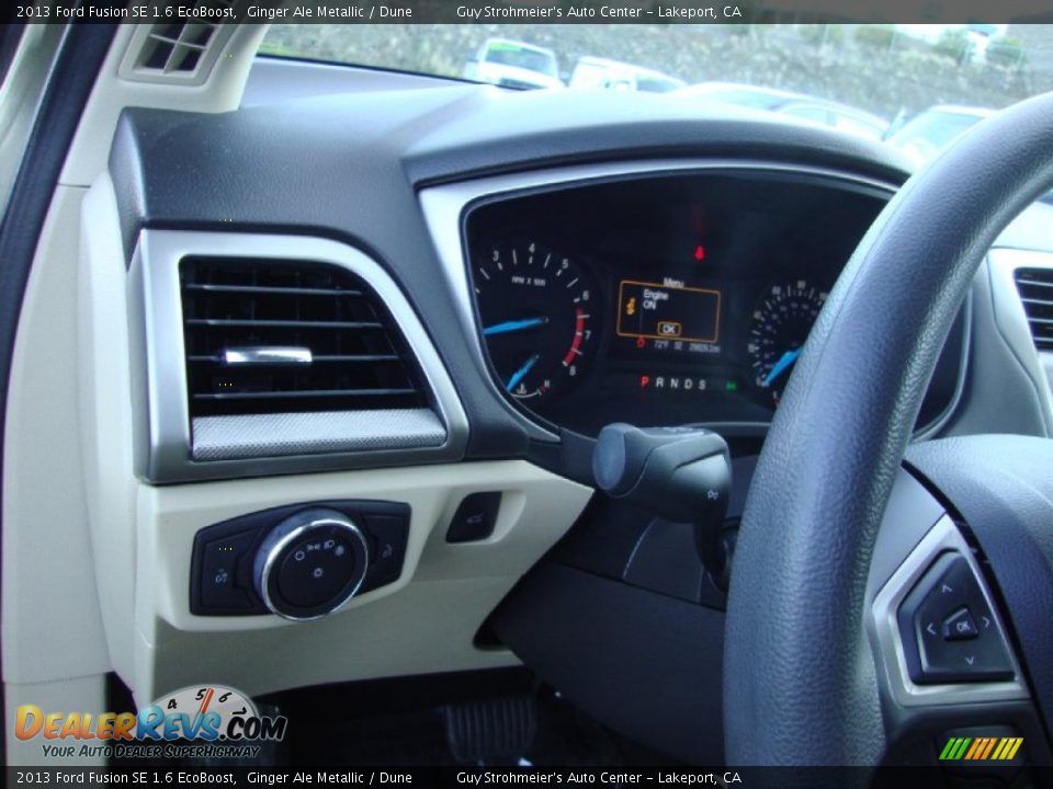 2013 Ford Fusion SE 1.6 EcoBoost Ginger Ale Metallic / Dune Photo #11
