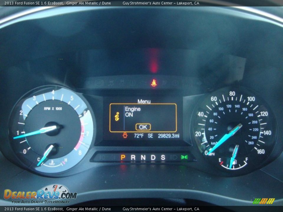 2013 Ford Fusion SE 1.6 EcoBoost Ginger Ale Metallic / Dune Photo #12