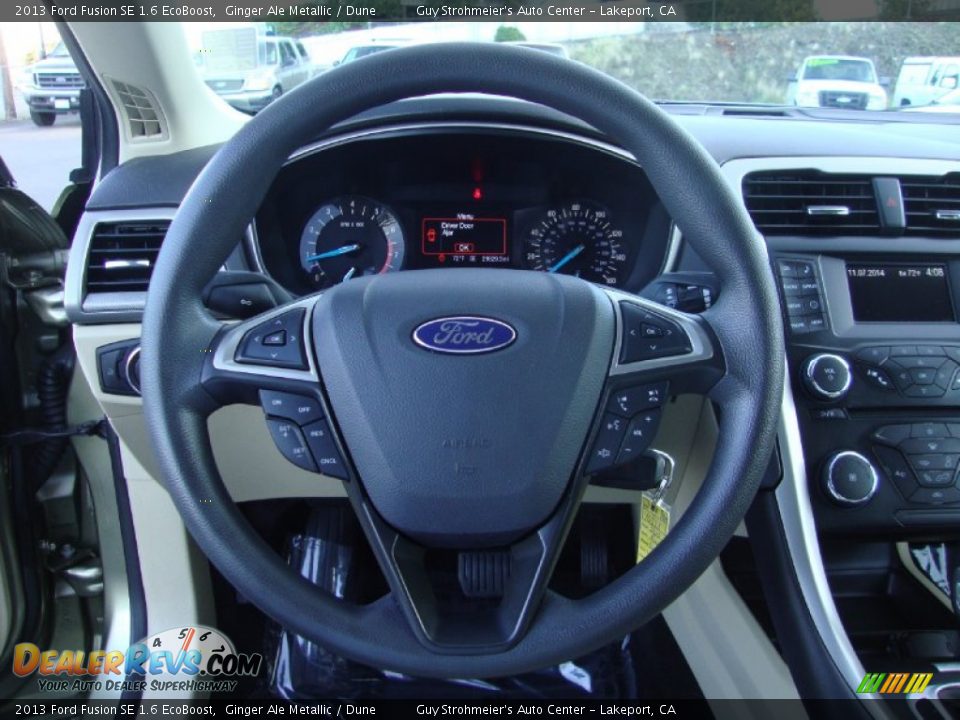 2013 Ford Fusion SE 1.6 EcoBoost Ginger Ale Metallic / Dune Photo #13