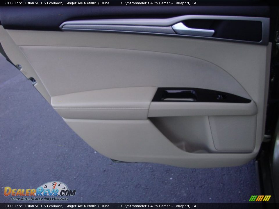 2013 Ford Fusion SE 1.6 EcoBoost Ginger Ale Metallic / Dune Photo #22