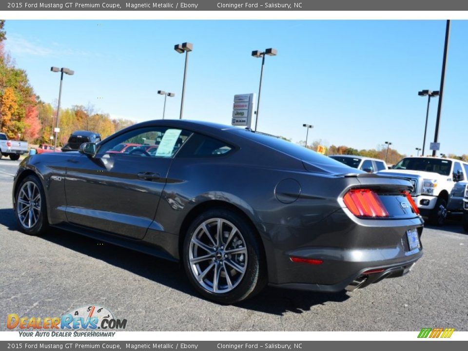 2015 Ford Mustang GT Premium Coupe Magnetic Metallic / Ebony Photo #23