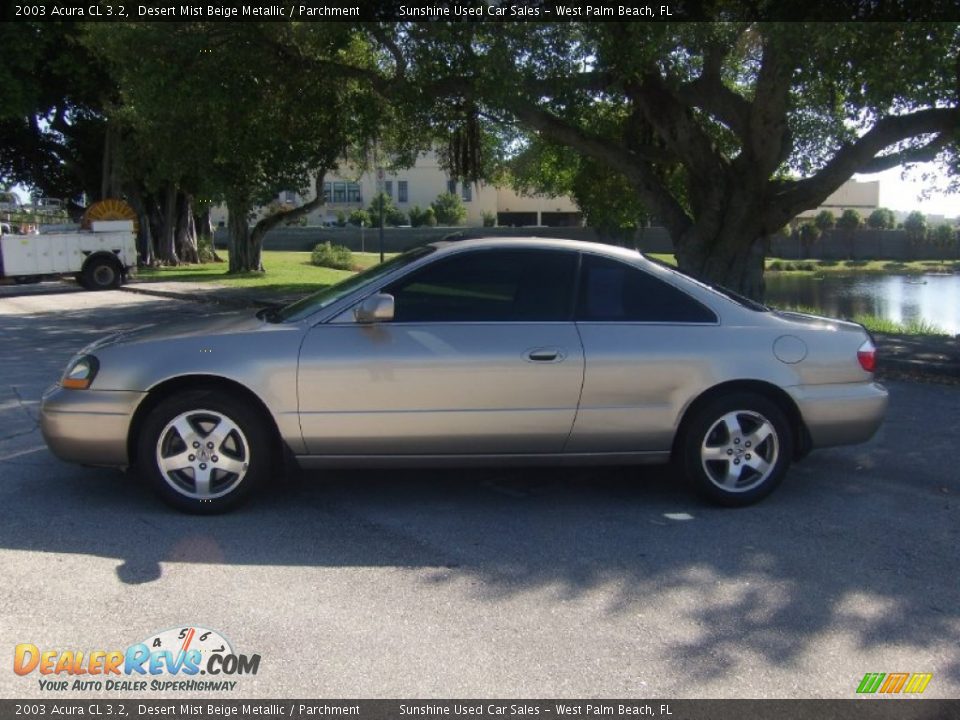 2003 Acura CL 3.2 Desert Mist Beige Metallic / Parchment Photo #2