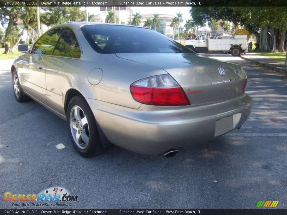 2003 Acura CL 3.2 Desert Mist Beige Metallic / Parchment Photo #3
