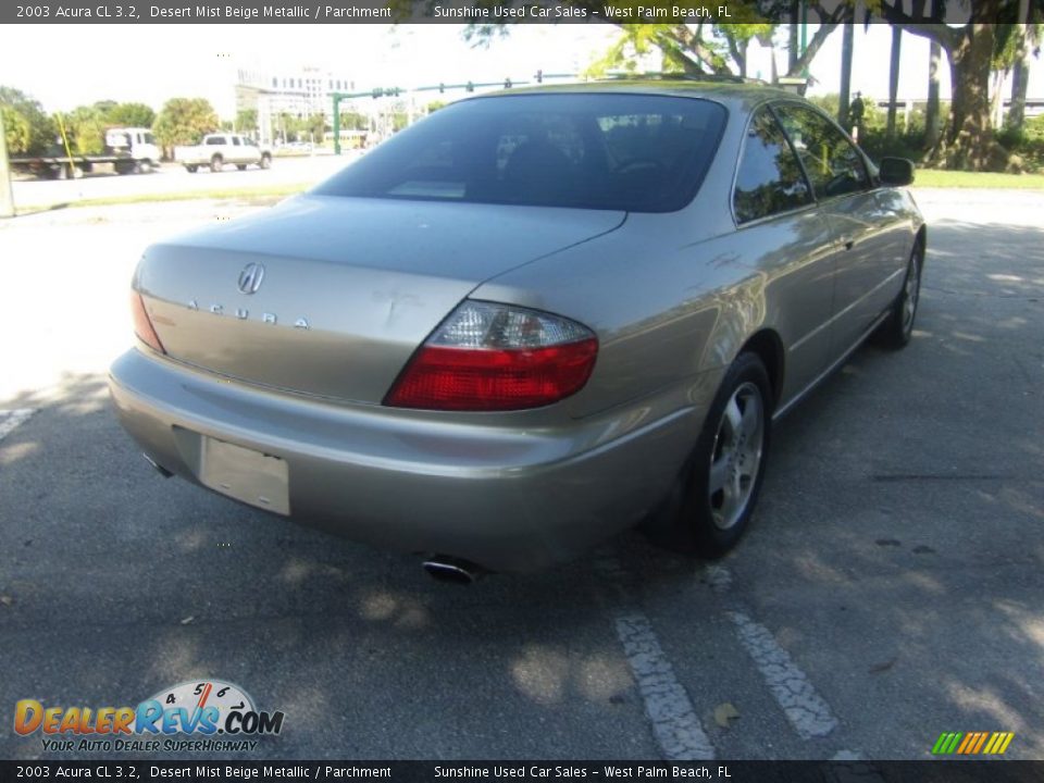 2003 Acura CL 3.2 Desert Mist Beige Metallic / Parchment Photo #4