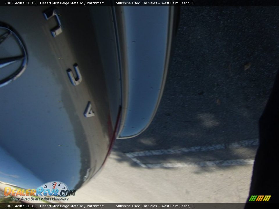 2003 Acura CL 3.2 Desert Mist Beige Metallic / Parchment Photo #5