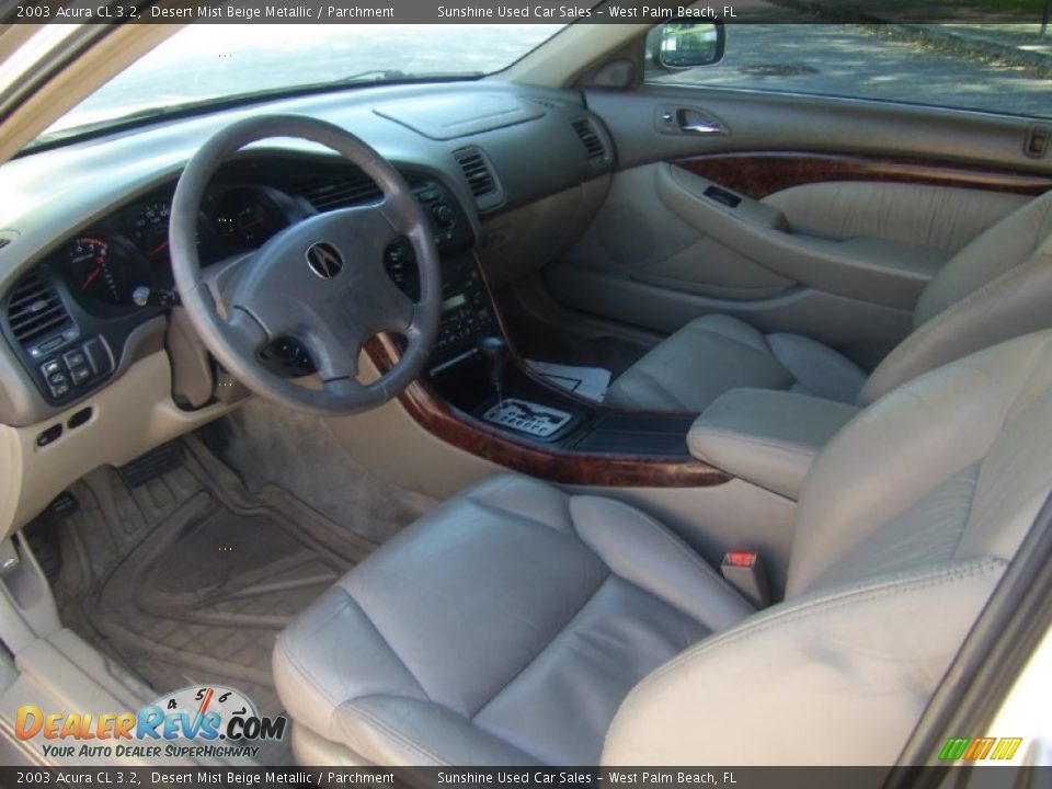 Parchment Interior - 2003 Acura CL 3.2 Photo #8