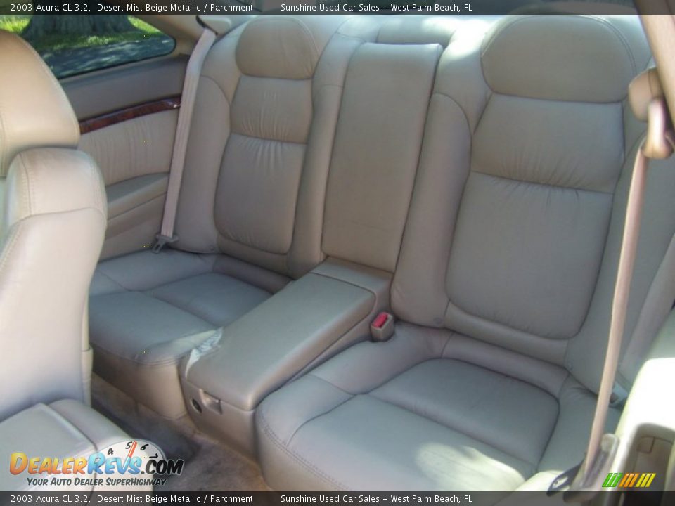 2003 Acura CL 3.2 Desert Mist Beige Metallic / Parchment Photo #9