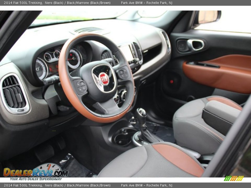 2014 Fiat 500L Trekking Nero (Black) / Black/Marrone (Black/Brown) Photo #11