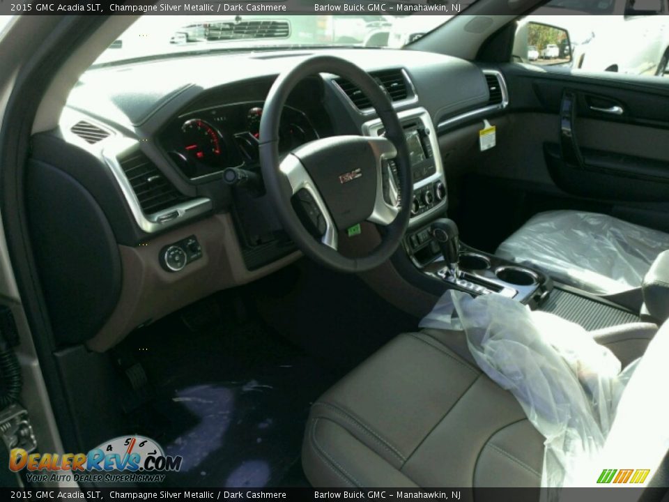 2015 GMC Acadia SLT Champagne Silver Metallic / Dark Cashmere Photo #8