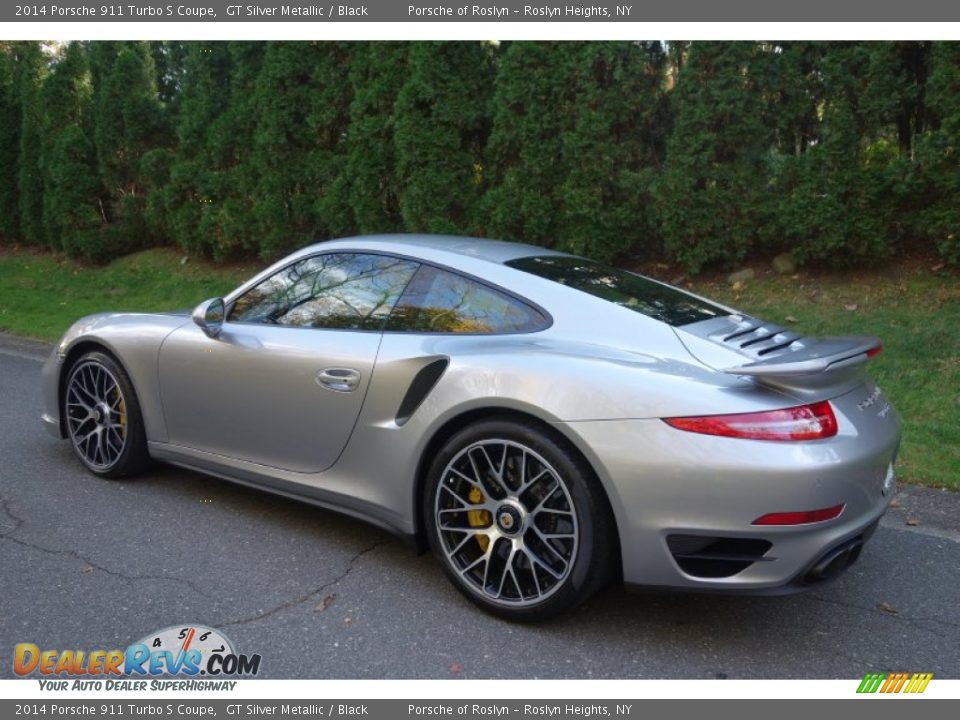 GT Silver Metallic 2014 Porsche 911 Turbo S Coupe Photo #4