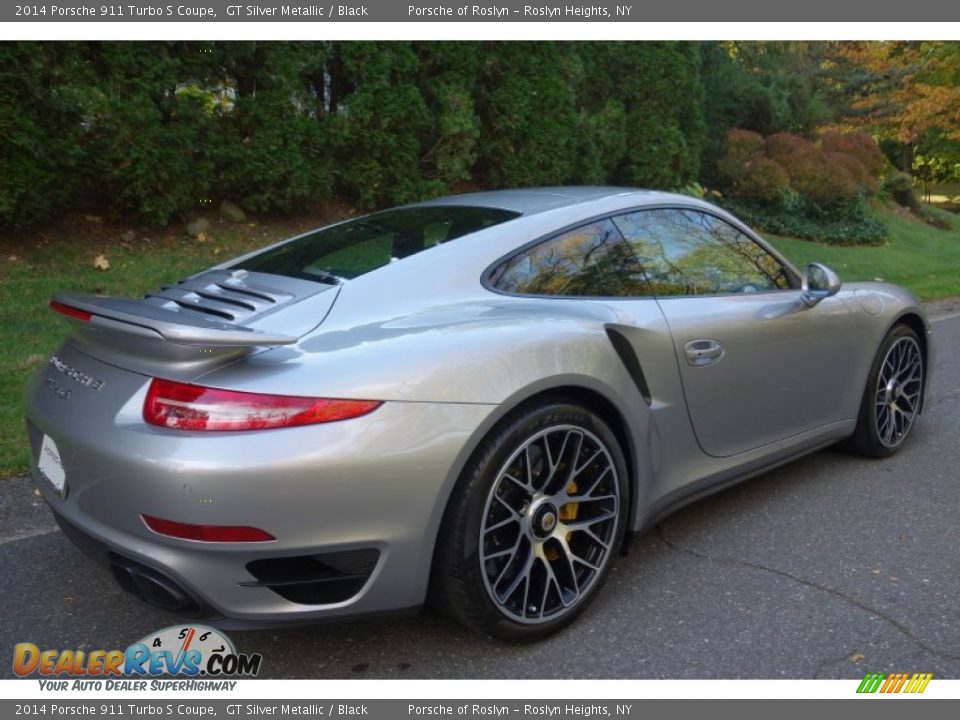 2014 Porsche 911 Turbo S Coupe GT Silver Metallic / Black Photo #6