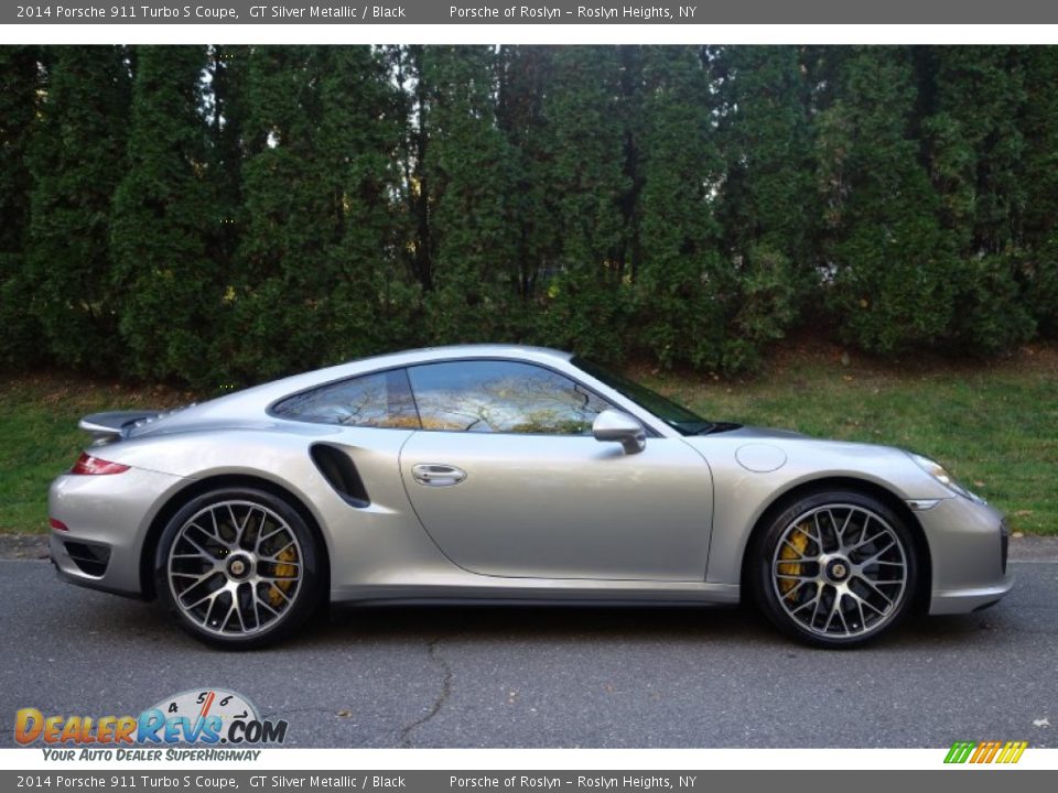 GT Silver Metallic 2014 Porsche 911 Turbo S Coupe Photo #7