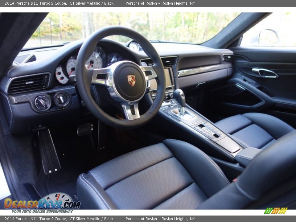 Black Interior - 2014 Porsche 911 Turbo S Coupe Photo #11