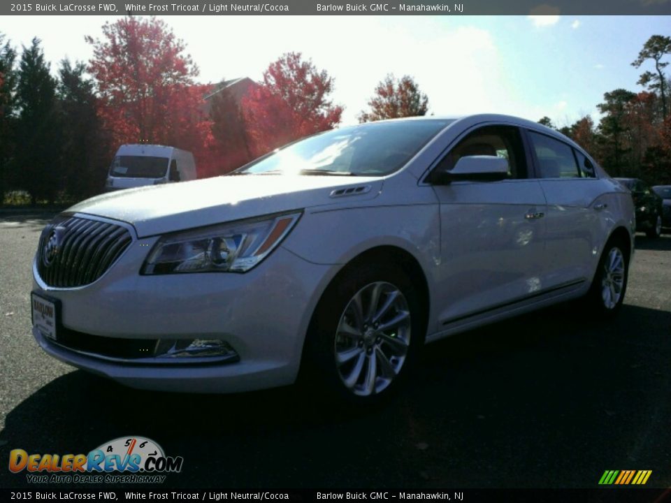 2015 Buick LaCrosse FWD White Frost Tricoat / Light Neutral/Cocoa Photo #1