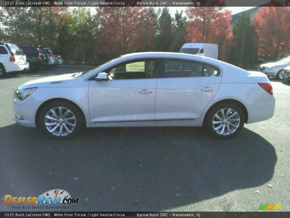 2015 Buick LaCrosse FWD White Frost Tricoat / Light Neutral/Cocoa Photo #3