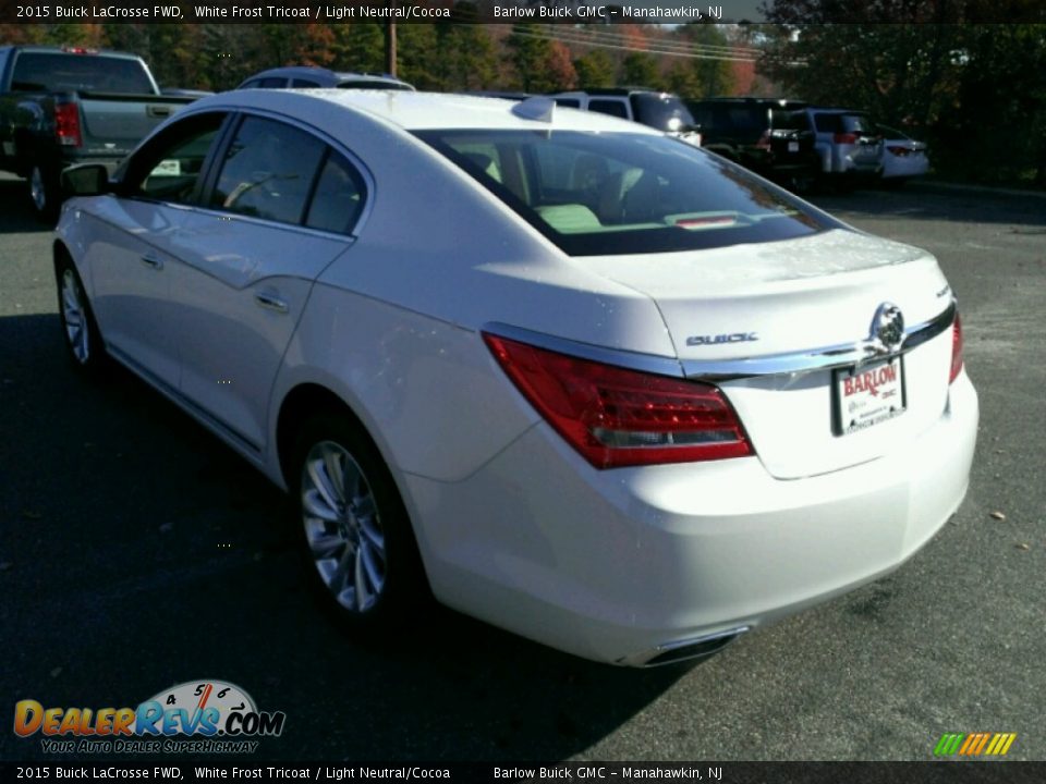 2015 Buick LaCrosse FWD White Frost Tricoat / Light Neutral/Cocoa Photo #4