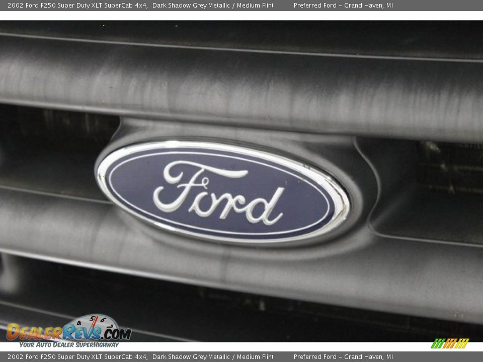 2002 Ford F250 Super Duty XLT SuperCab 4x4 Dark Shadow Grey Metallic / Medium Flint Photo #4