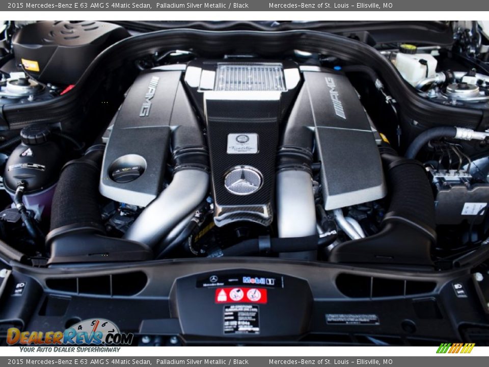 2015 Mercedes-Benz E 63 AMG S 4Matic Sedan Palladium Silver Metallic / Black Photo #8