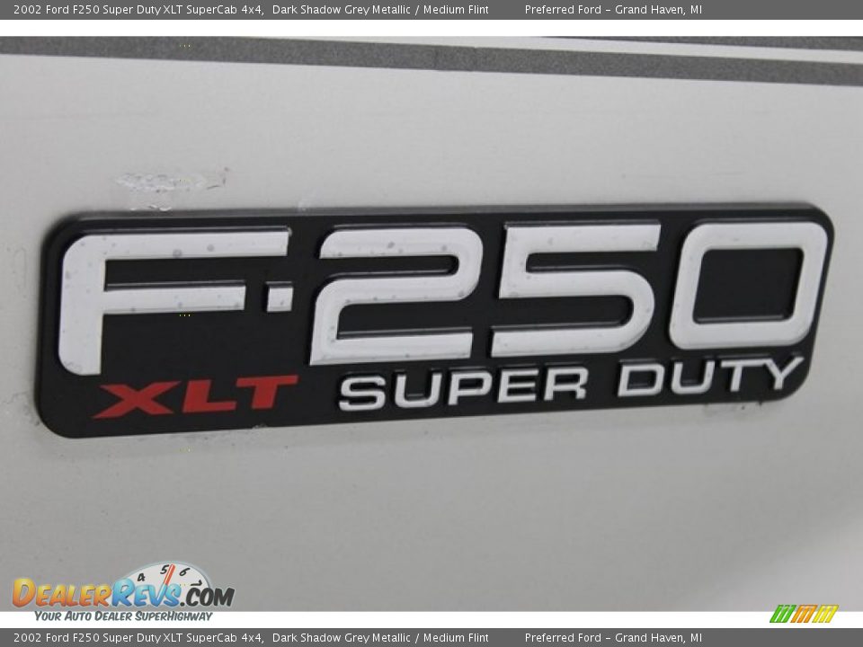 2002 Ford F250 Super Duty XLT SuperCab 4x4 Dark Shadow Grey Metallic / Medium Flint Photo #14