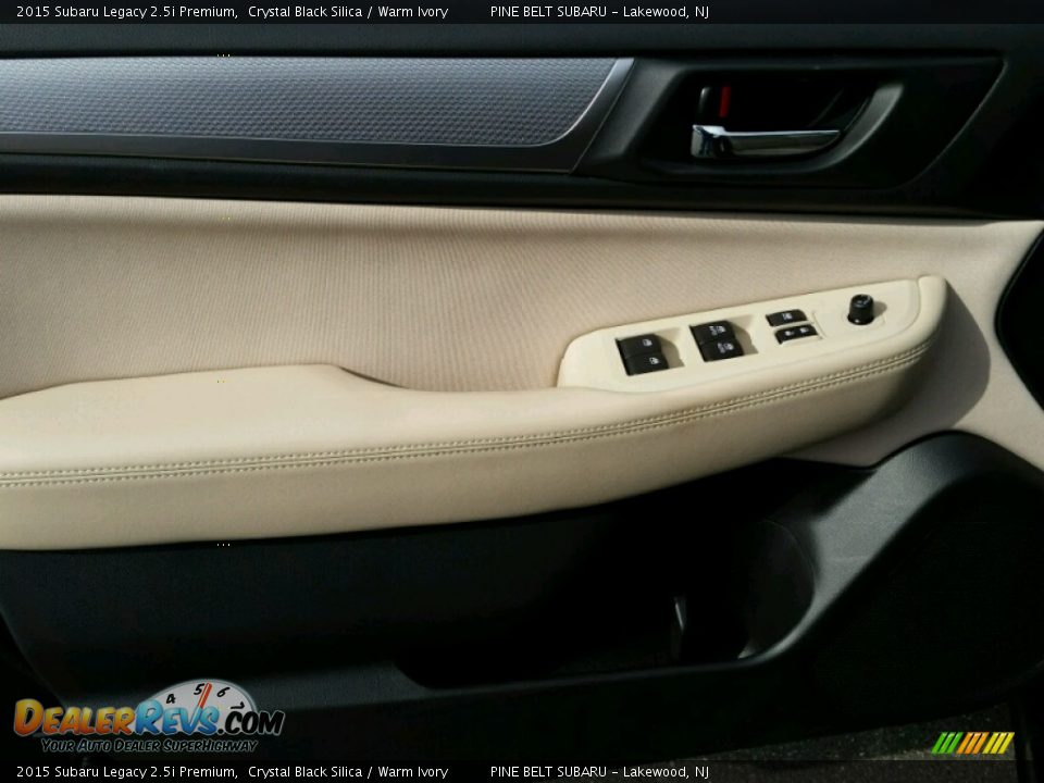 2015 Subaru Legacy 2.5i Premium Crystal Black Silica / Warm Ivory Photo #7