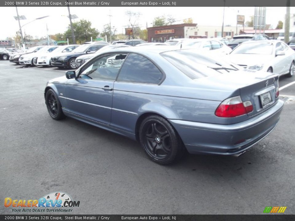 2000 BMW 3 Series 328i Coupe Steel Blue Metallic / Grey Photo #3