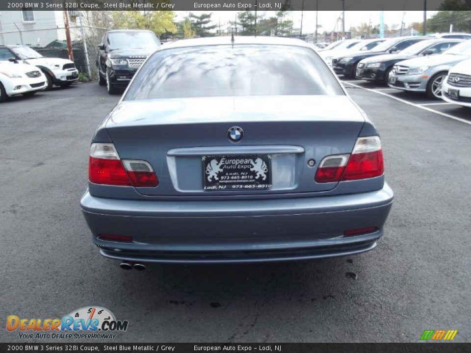 2000 BMW 3 Series 328i Coupe Steel Blue Metallic / Grey Photo #5