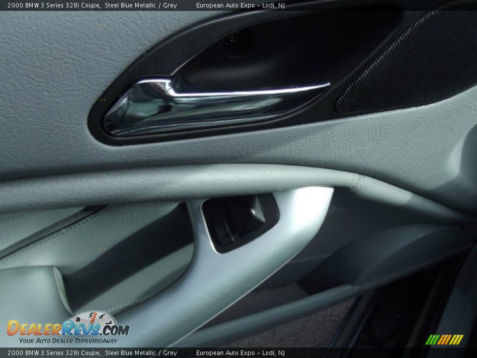 2000 BMW 3 Series 328i Coupe Steel Blue Metallic / Grey Photo #16